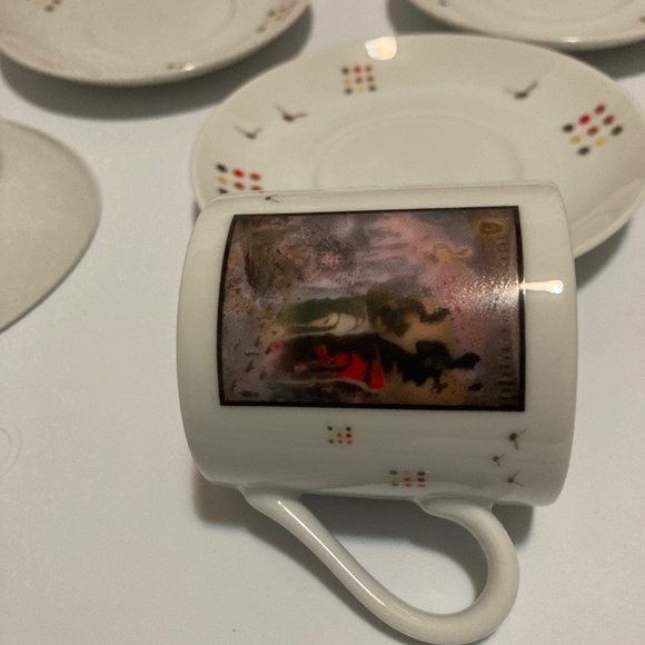 Salvador Dali Museum Espresso Cups and Saucers (4,)The Hallucinogenic Toreador - Picture 2 of 4